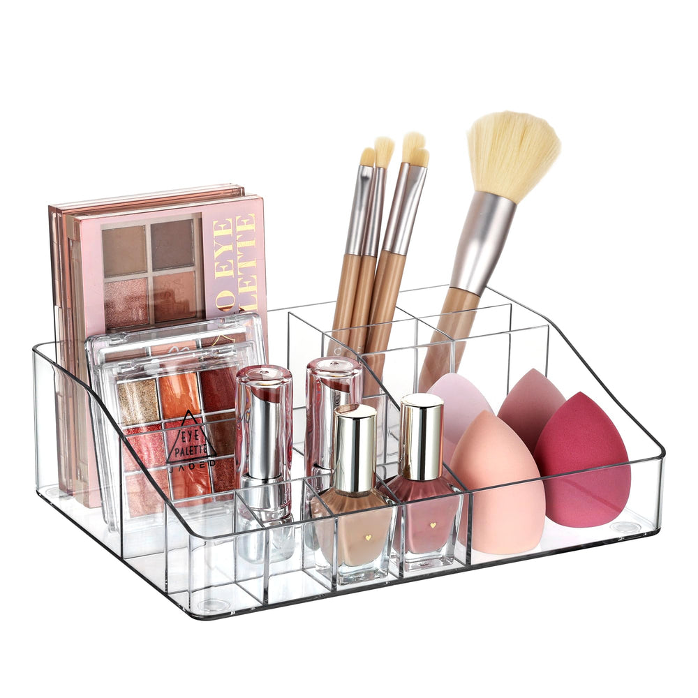 Vtopmart organizador de maquillaje, vista frontal clara para ver productos de un vistazo.
