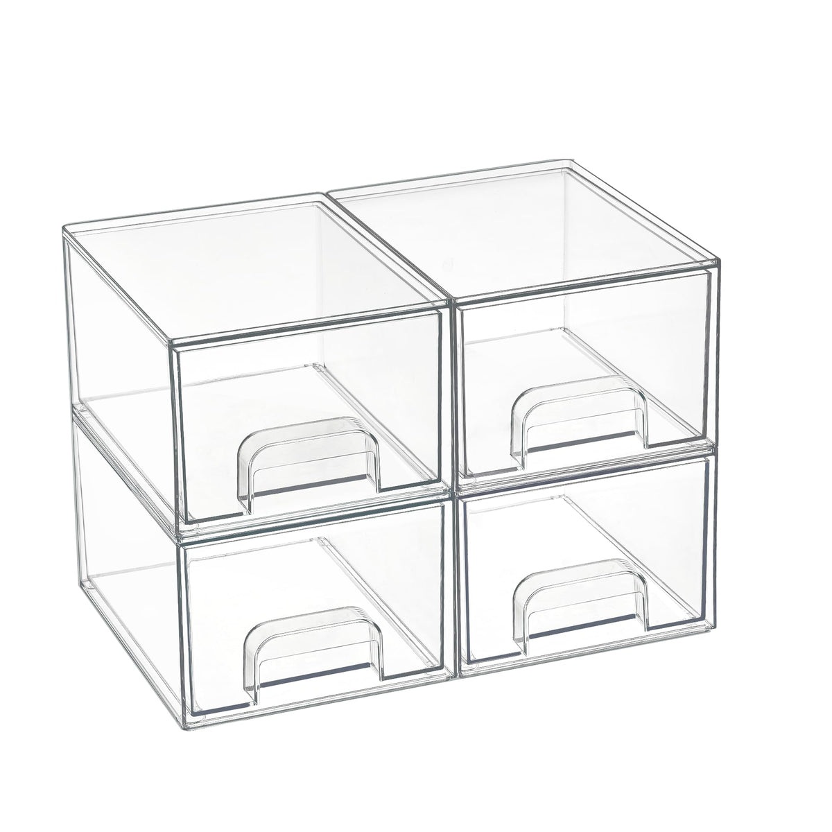 Vtopmart organizadores acrilicos de 4 cajones para maquillaje; mantiene el baño ordenado.