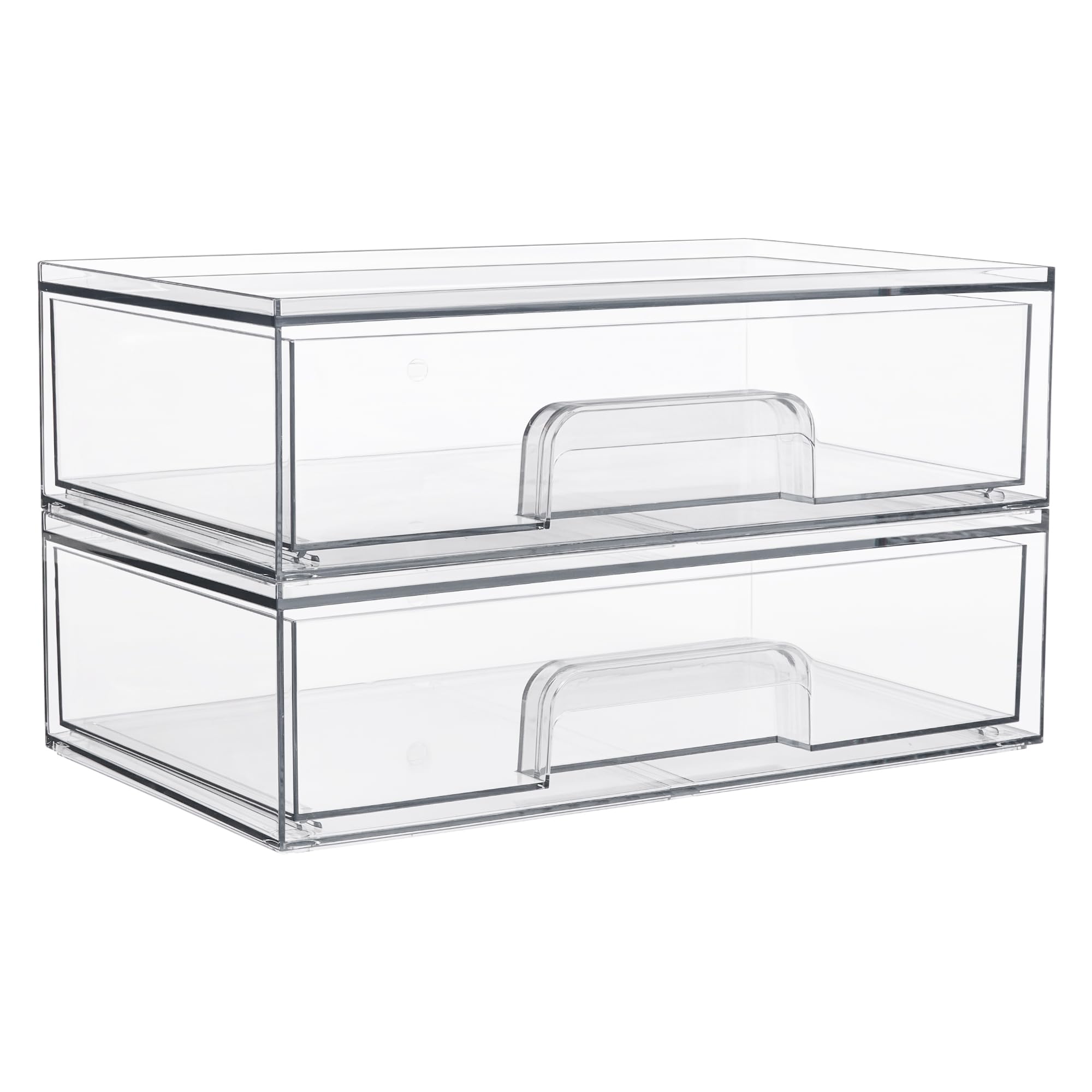 Vtopmart organizadores acrílicos transparentes para cajones, ideal para maquillaje y cosméticos
