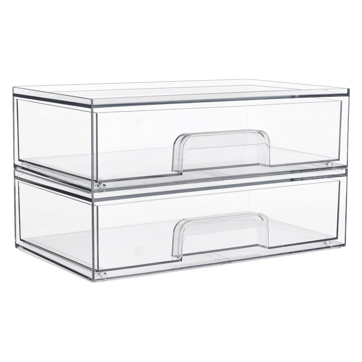 Vtopmart organizadores acrílicos transparentes para cajones, ideal para maquillaje y cosméticos