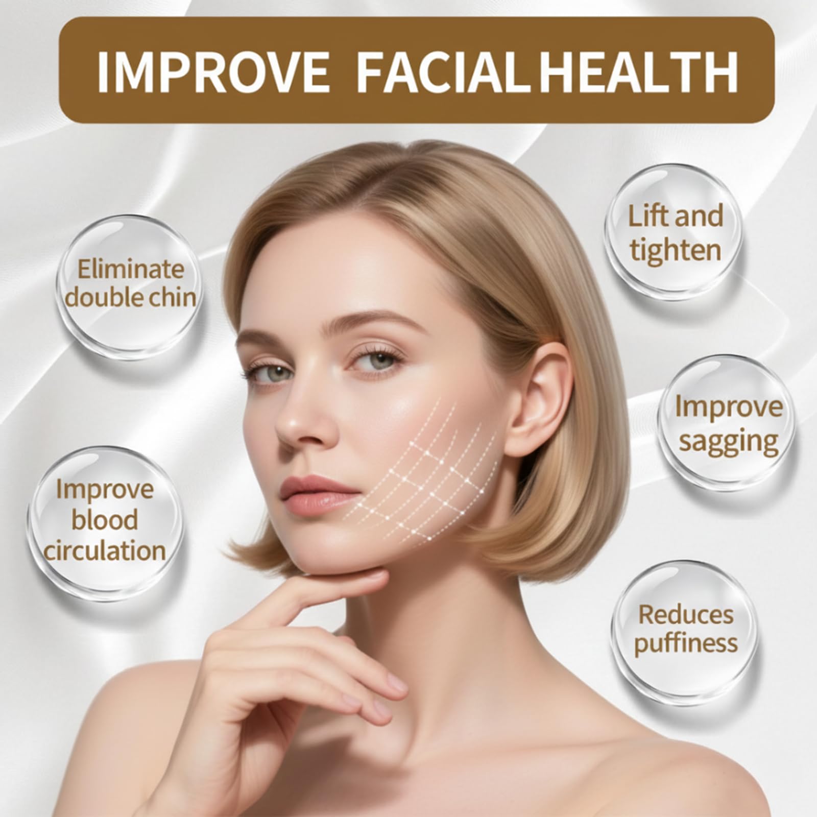 Vunpok cepillo contorno facial ayuda a tonificar la piel.