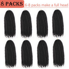 Extensiones Marley afro kinky 24 pulgadas, ligeras y fáciles de peinar.