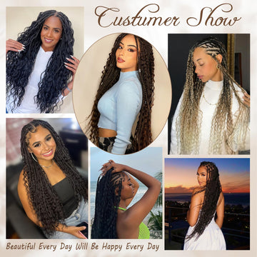 Vustbeauty Goddess Box Braids 24inch no tangling and smooth texture.