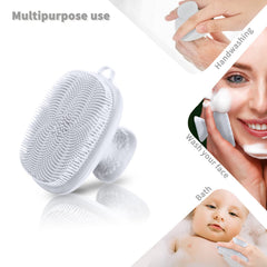 VWMYQ cepillo limpiador facial cerdas de silicona para exfoliación suave.