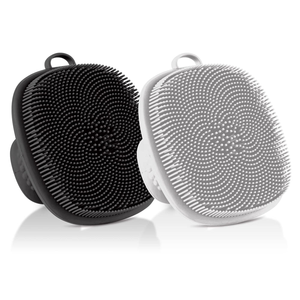 VWMYQ cepillo facial silicona dos-pack para limpieza suave de poros