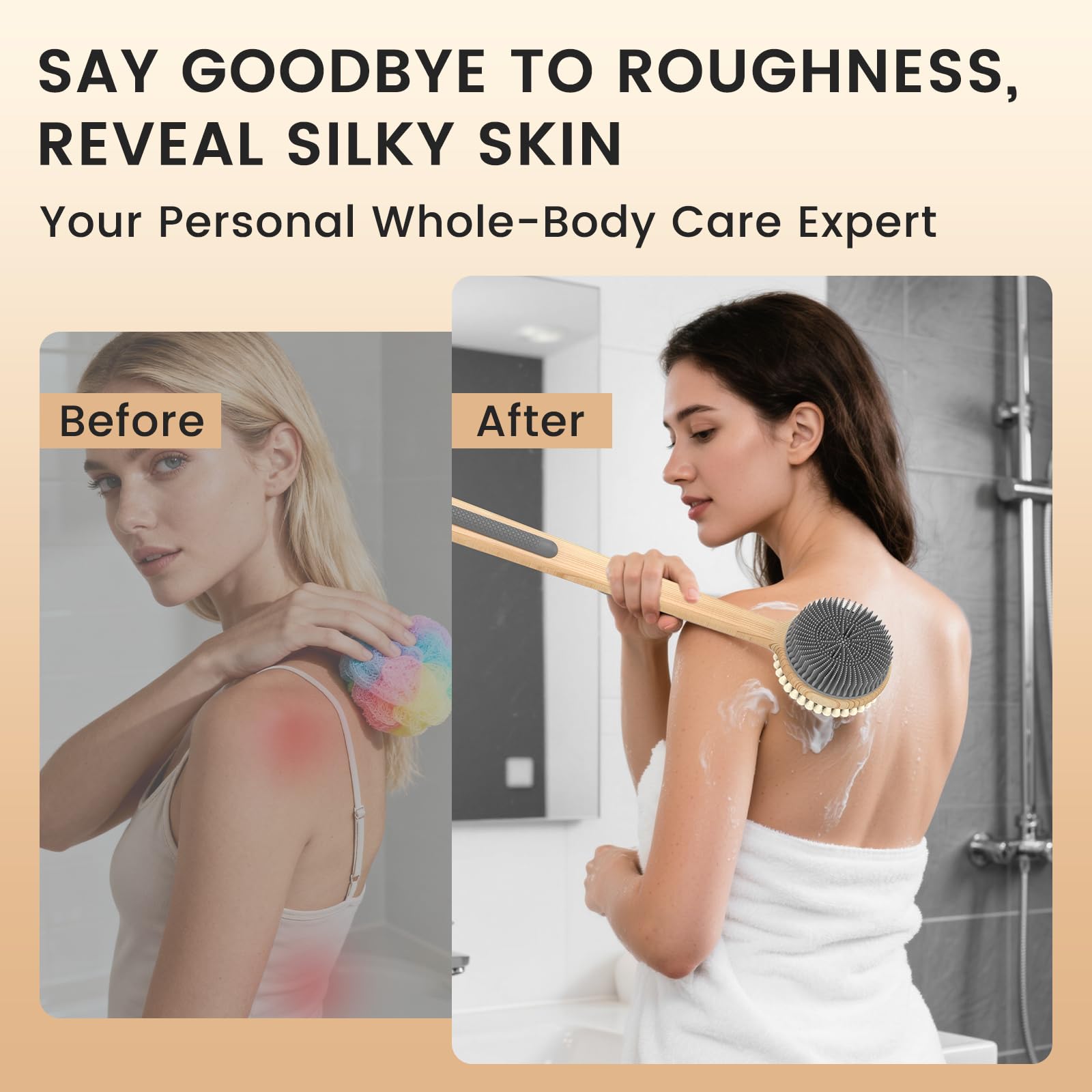 VWMYQ agarre antideslizante amplio para uso seguro en ducha.