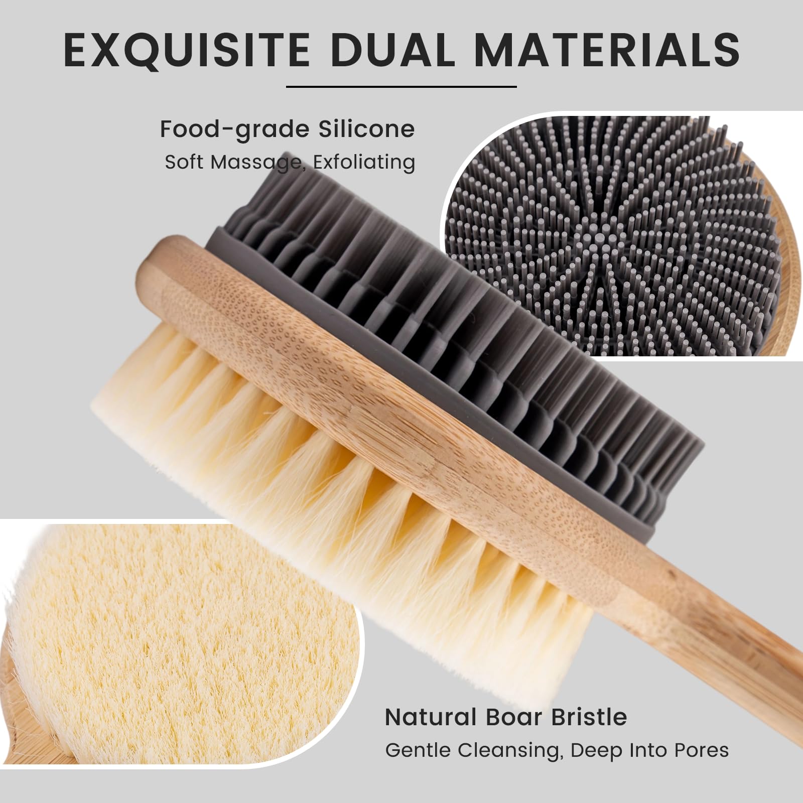 VWMYQ nylon alta densidad para exfoliación eficaz en la espalda.