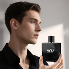Envase premium de VYG para hombres, aspecto sofisticado y compacto.