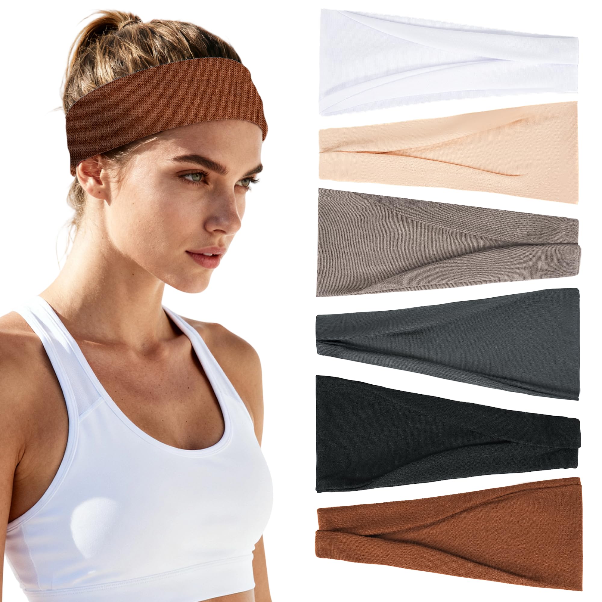 Bandas Vylxuxa para cabello de mujer, 6 piezas, estilo y comodidad para uso diario