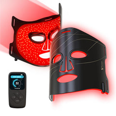 La máscara VYM de Clinmate con 292 diodos emisores de luz ofrece rejuvenecimiento facial con luz roja.