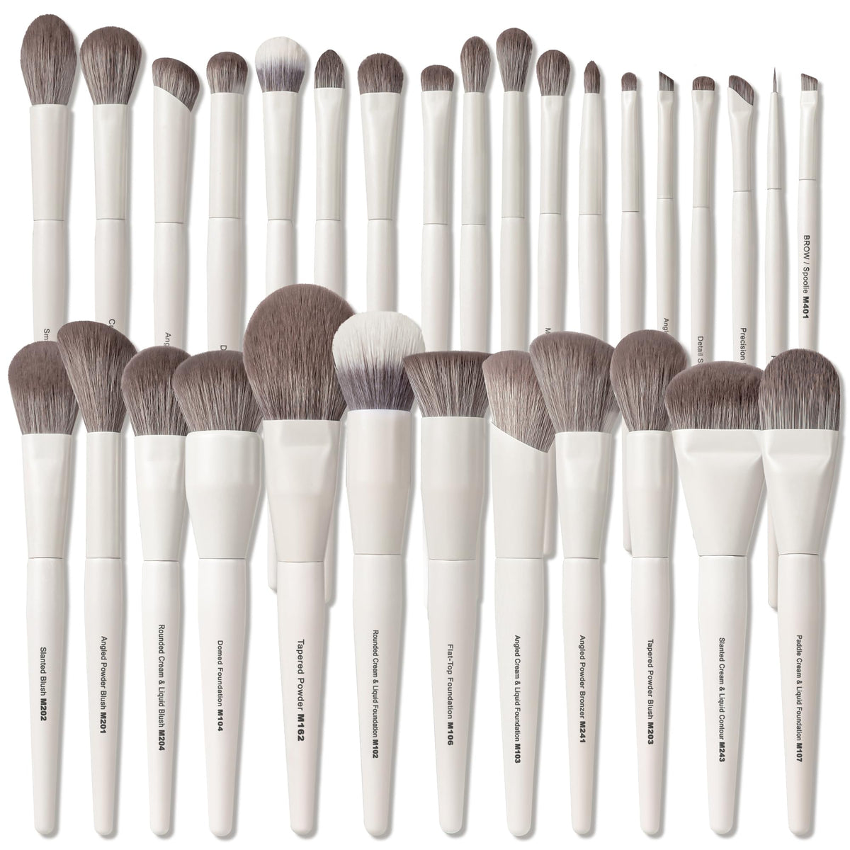 Brochas profesionales VYNESTRA para maquillaje completo, aplicación suave y sin rayas