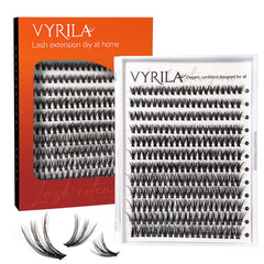 VYRILA racimos de pestañas 240pcs para look profesional en casa