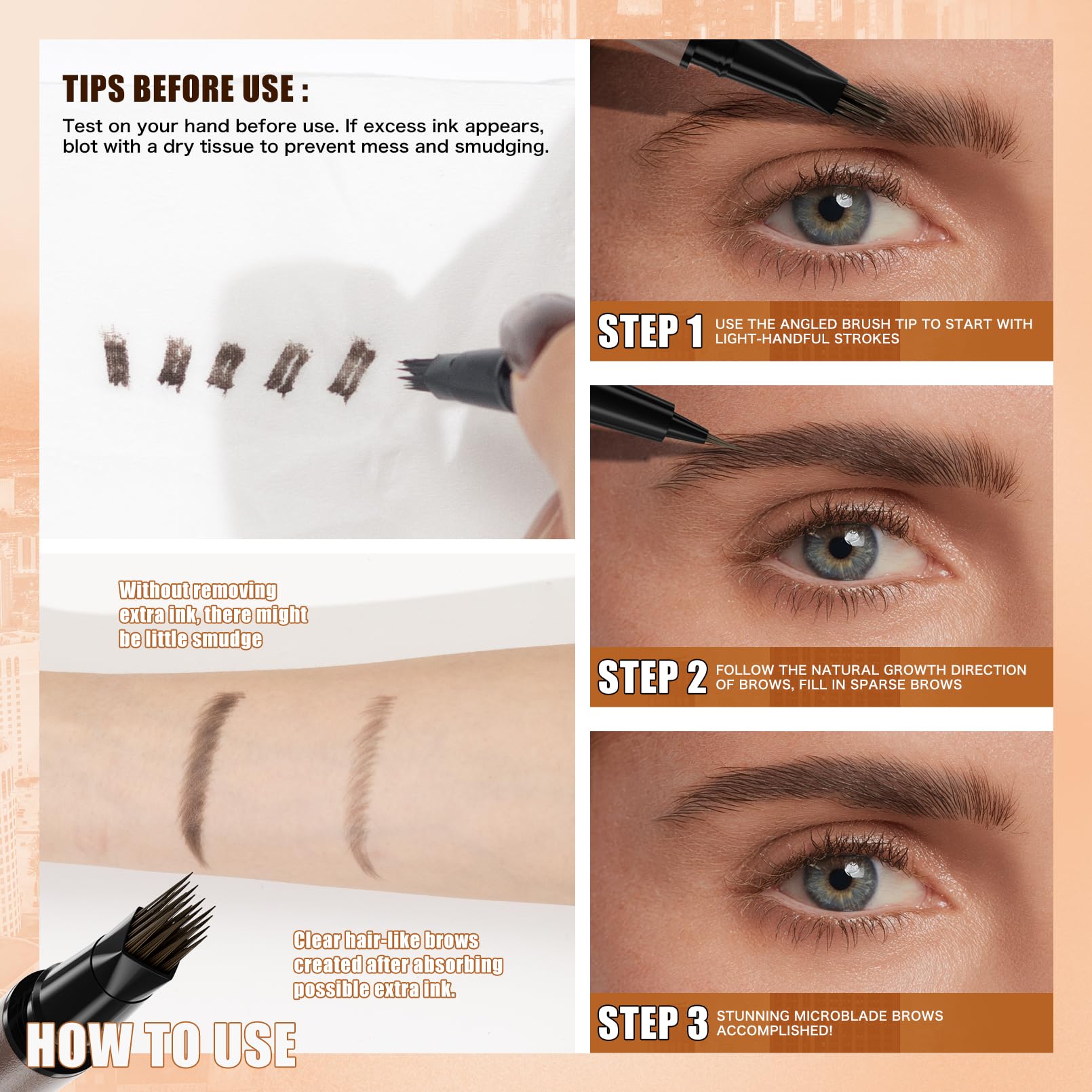 Lápiz W3W 4D: tono espresso-marrón profundo para cejas naturales.
