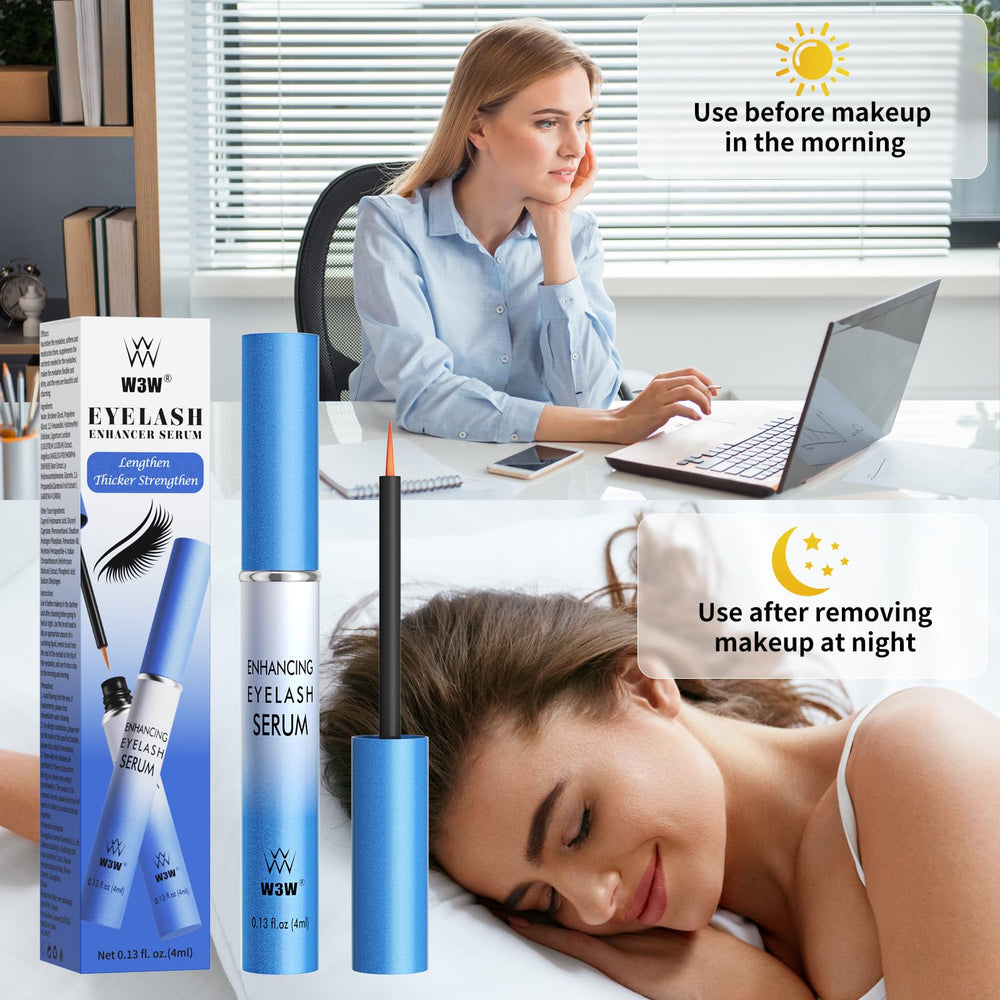 W3W Lash Serum mejora la experiencia de maquillaje preparando pestañas