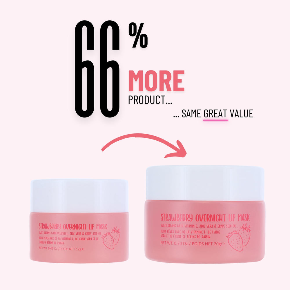 Aroma a fresa de la mascarilla labial W7 Dulces Sueños para un momento sensorial.