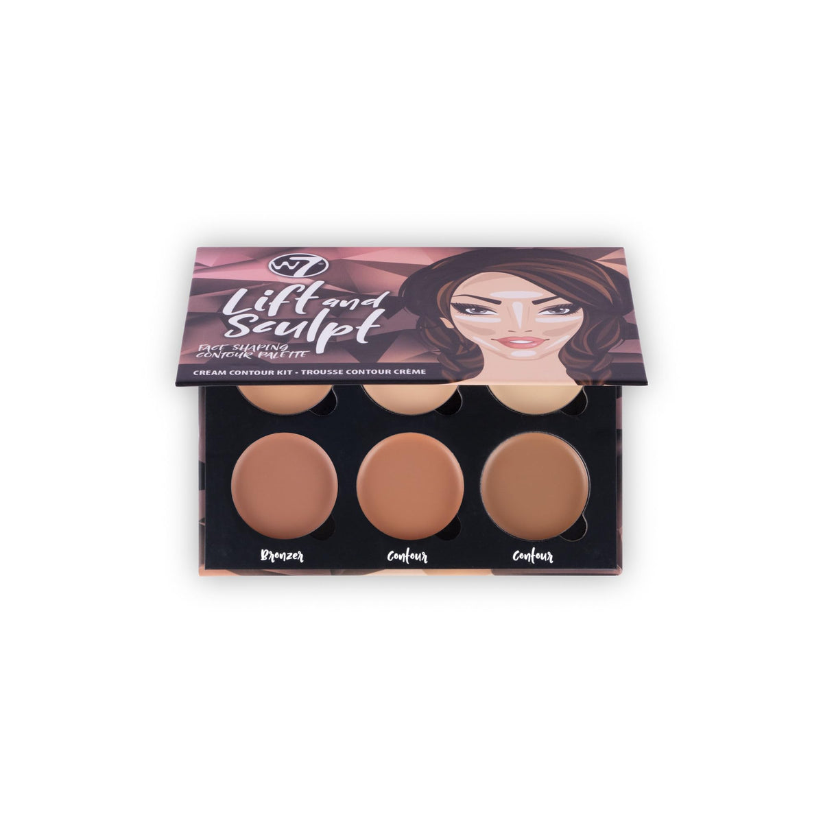 W7 Lift & Sculpt crema de contorno para pómulos definidos y iluminación suave