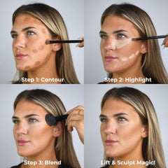 W7 Lift & Sculpt textura cremosa facilita difuminar contorno para un look natural