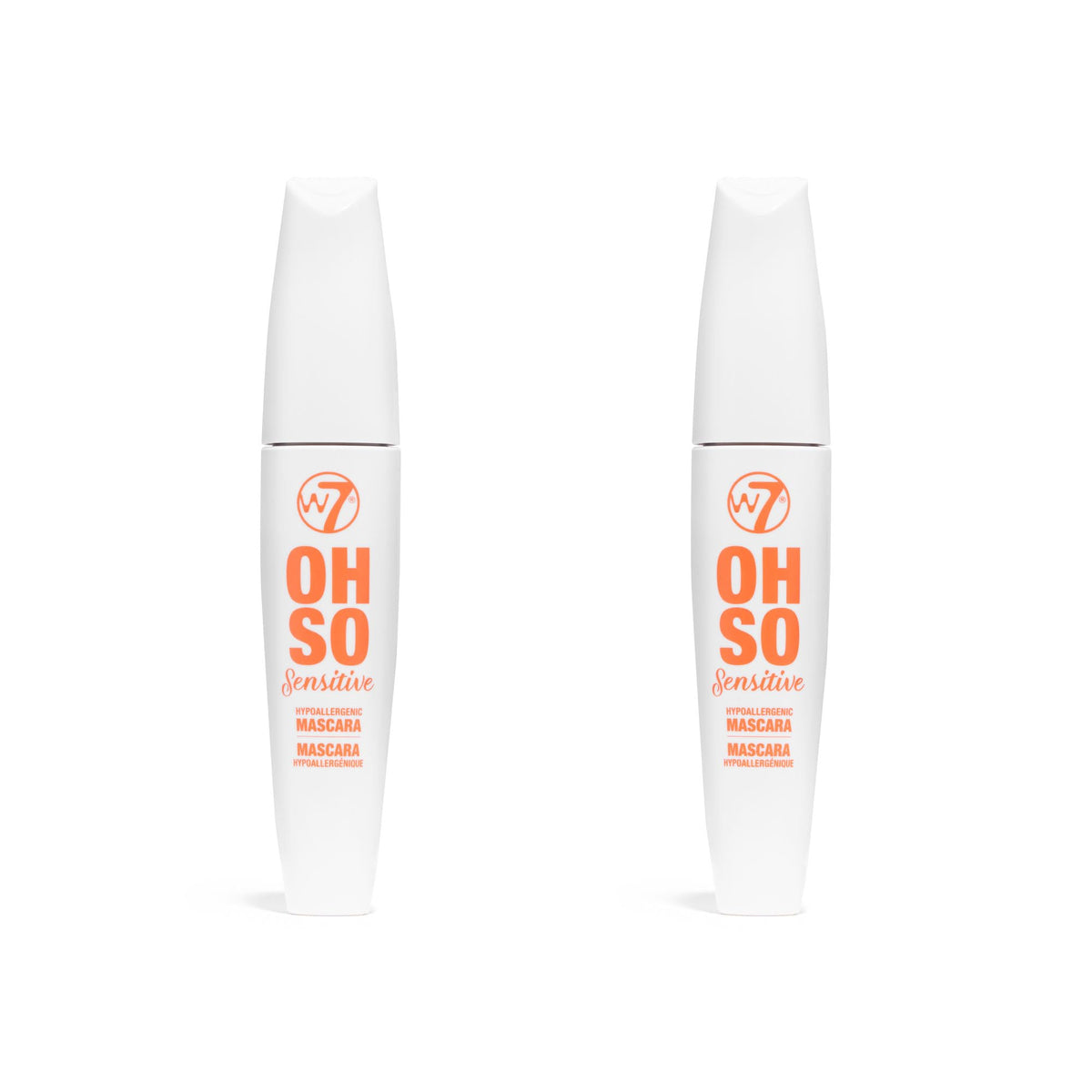 W7 Oh So Sensitive Mascara envase doble para uso diario.