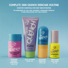 Nettoyant visage W7 Skin Quench: nettoyage en douceur et hydratation.