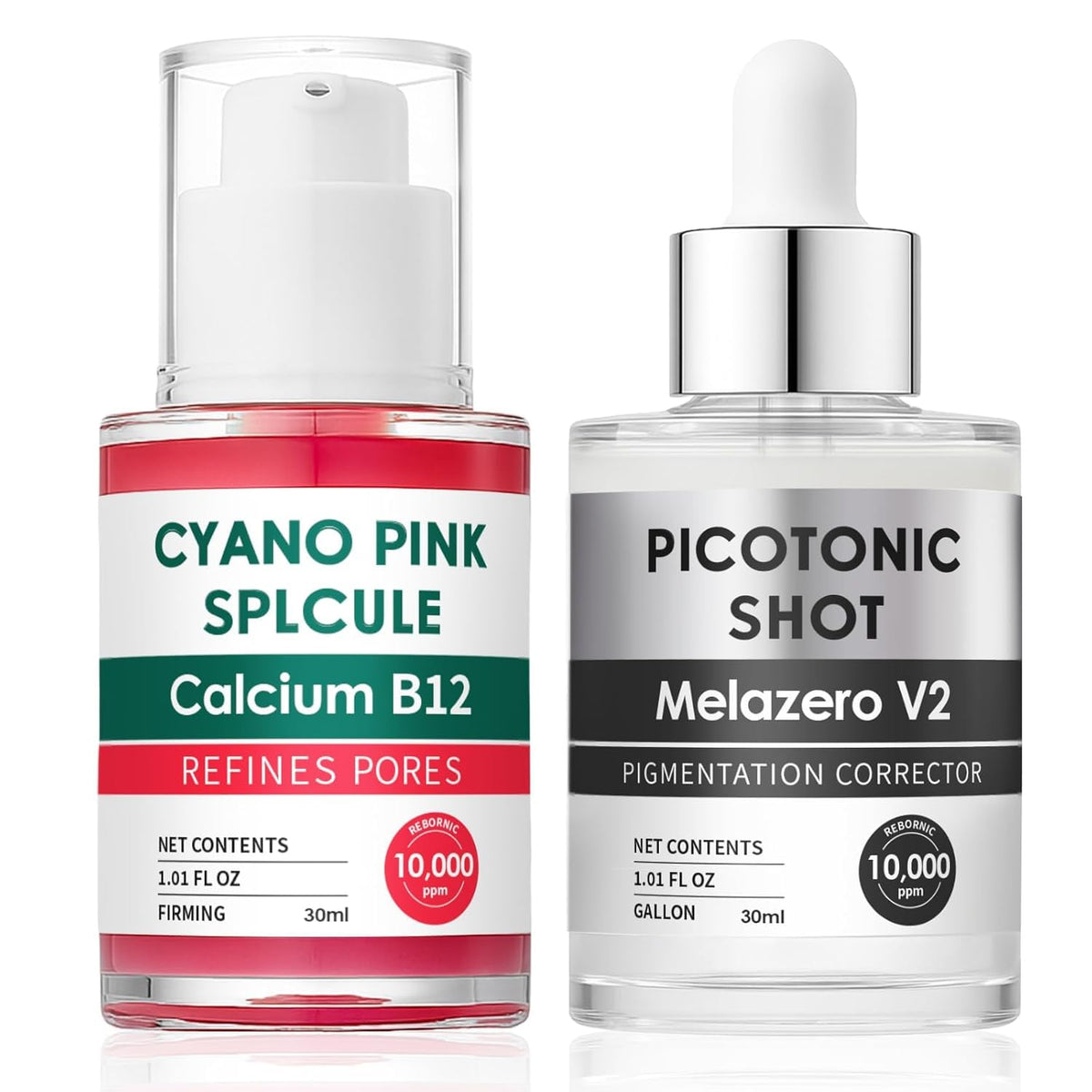 WAESKI Cyano Pink Spicule Serum en botella rosada para textura suave y tono uniforme