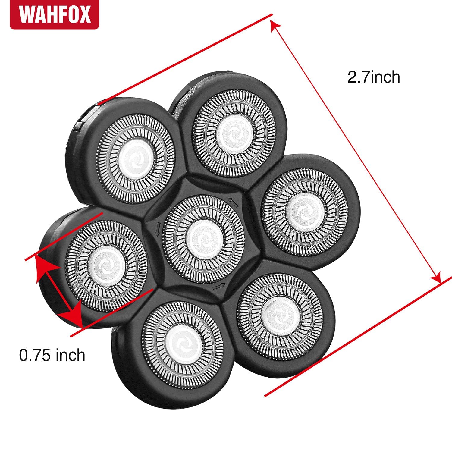 WAHFOX tecnología autoafilado para un afeitado suave y cómodo.