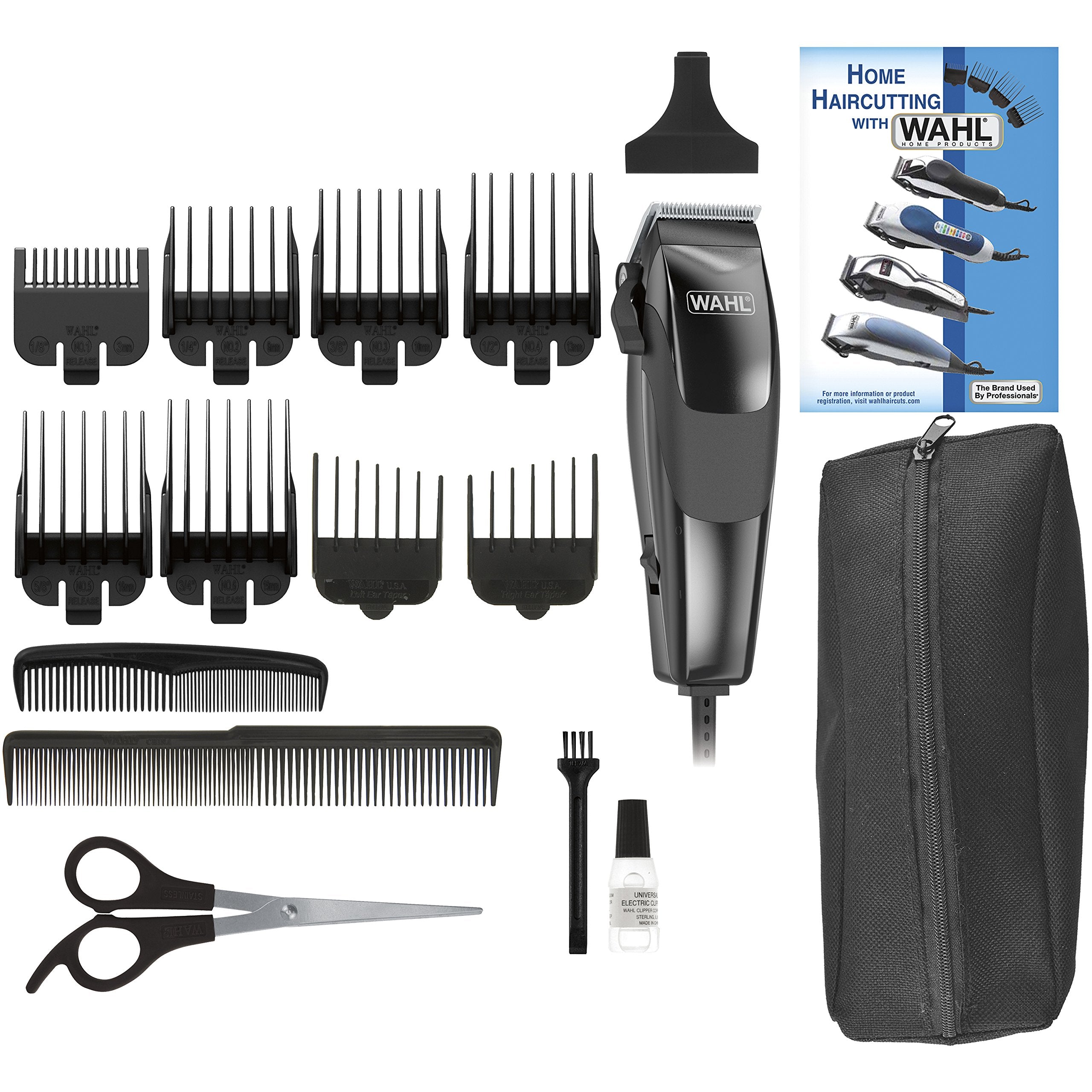 Wahl cortapelo kit, motor potente y desvanecido ajustable para estilos versátiles