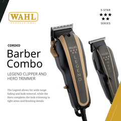 Wahl Professional Hero con cuchilla en T para delineados finos.