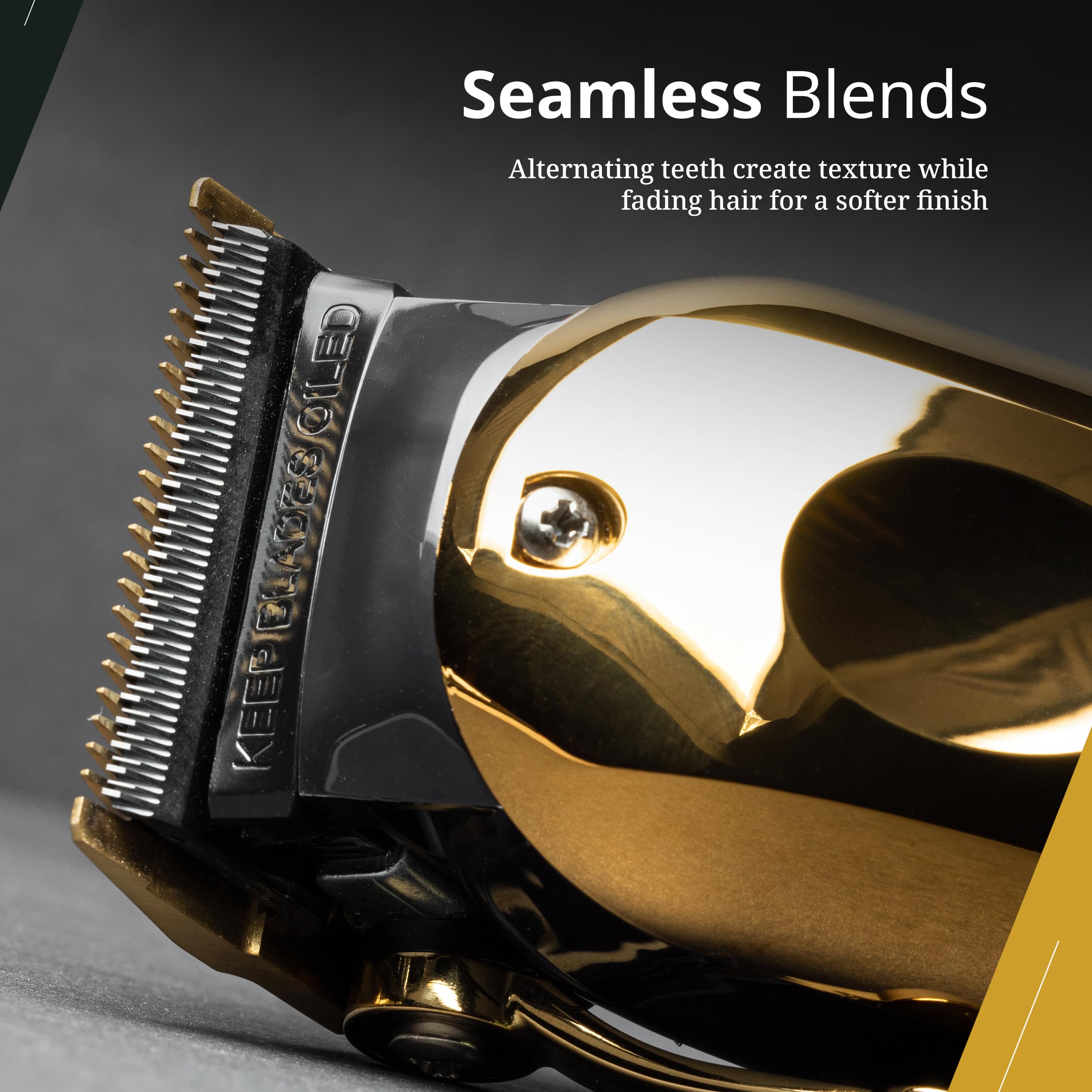 Compatibilidad con Wahl Cordless Magic Clip 8148 y 8509 para recortes y transiciones.