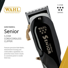 Carcasa metalica duradera del cortapelos Wahl Professional 5 Star Senior