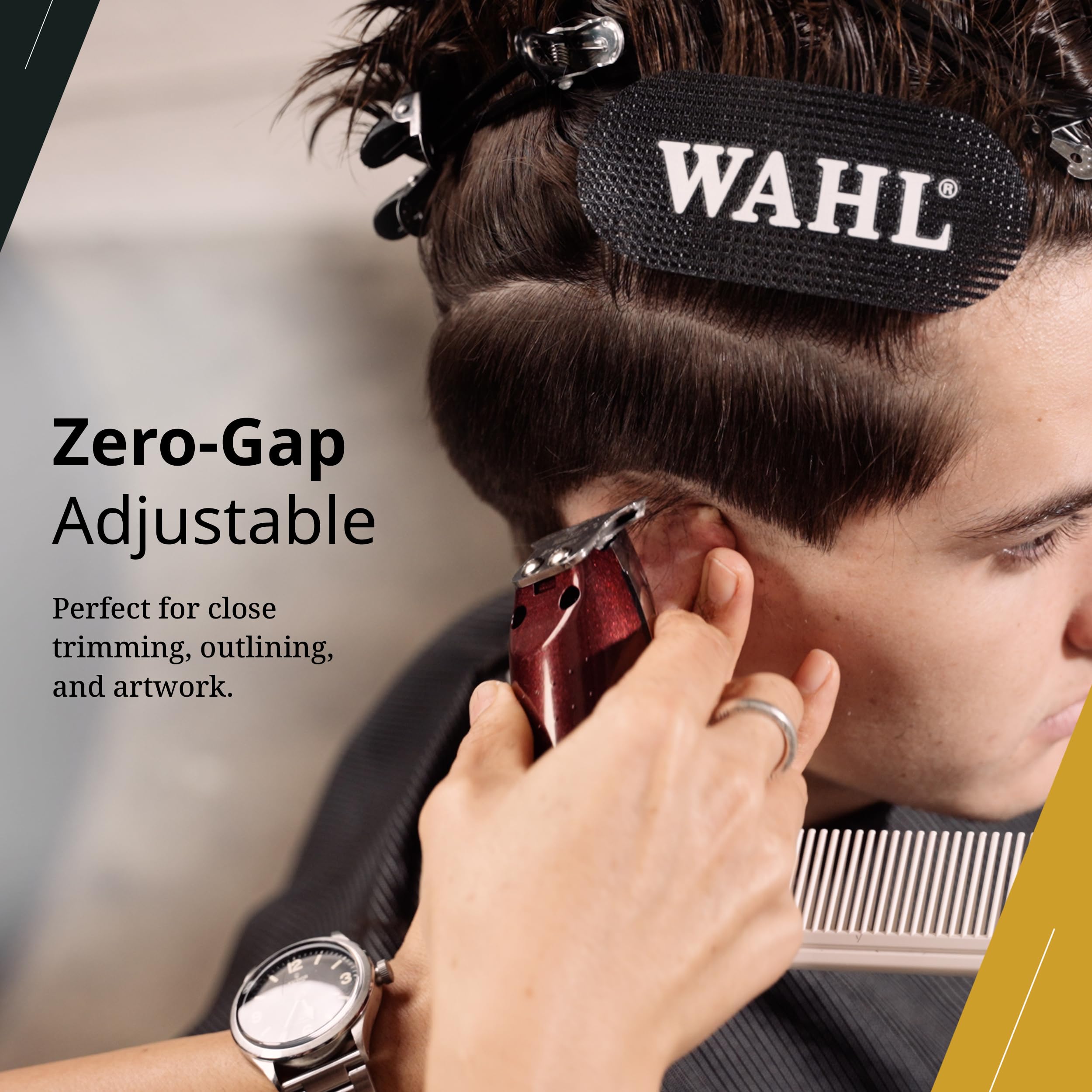 Wahl Professional Detallador indicador luminoso muestra estado de carga y rendimiento.