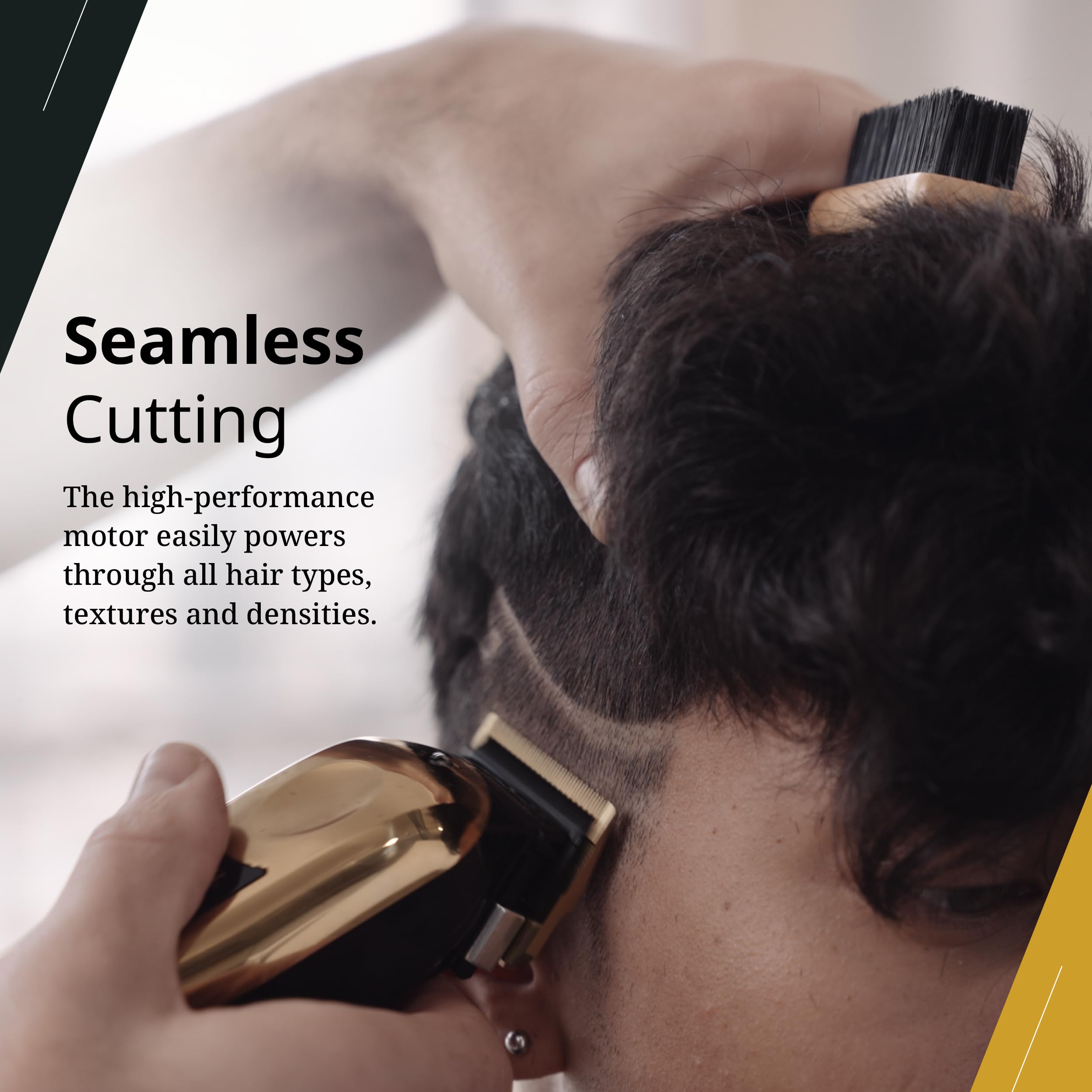 Wahl Magic Clip Oro: diseño ergonómico y ligero para mayor comodidad.