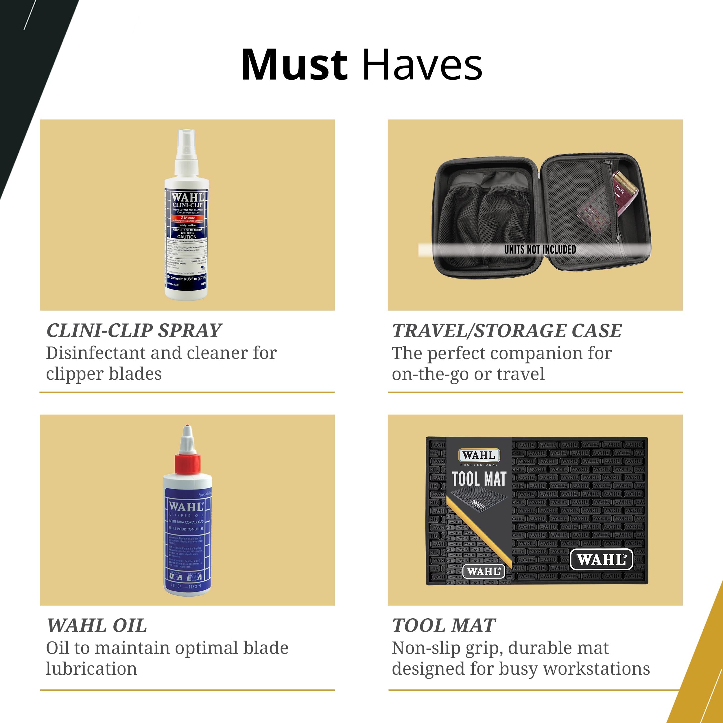Materiales duraderos de alta calidad para uso prolongado de la hoja Wahl