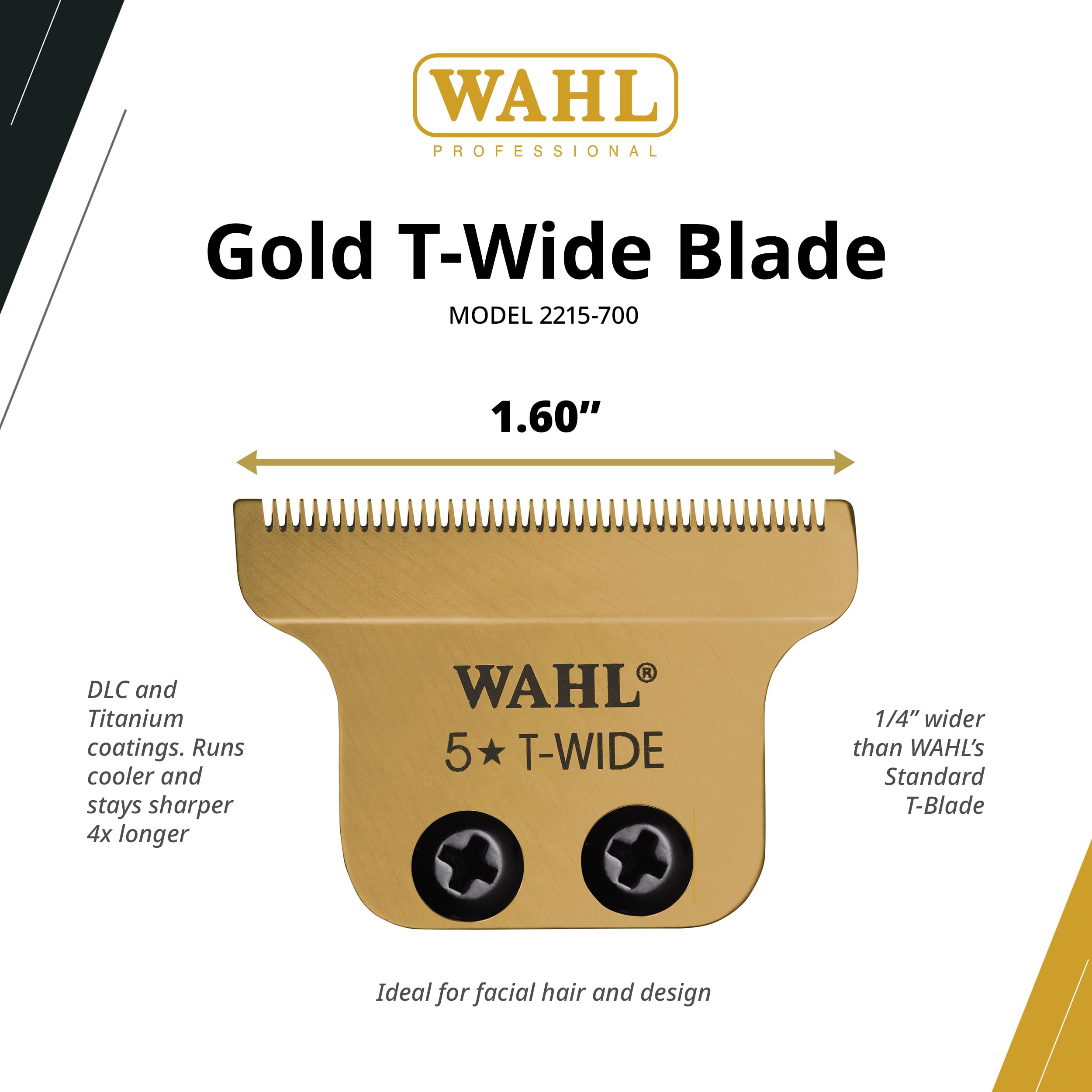 Wahl Professional recubrimiento DLC y titanio: mayor durabilidad y menor fricción