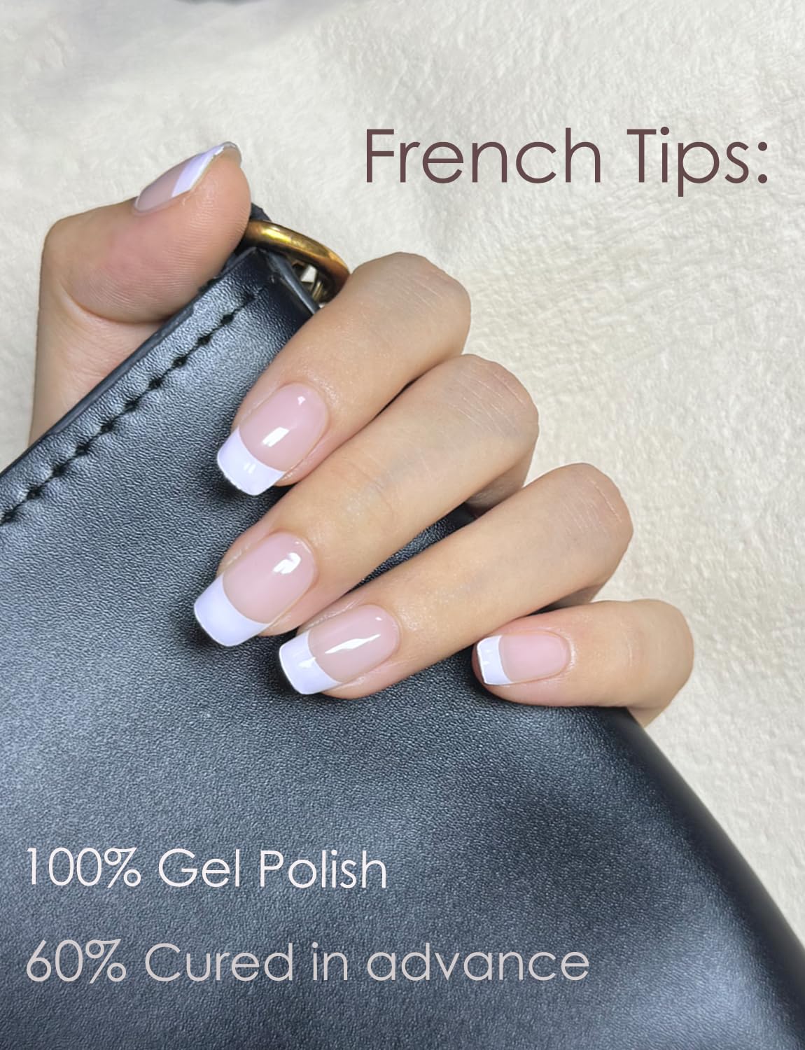 Paquete Wahrshei con 20 tiras semicuradas, práctico para manicura rápida.