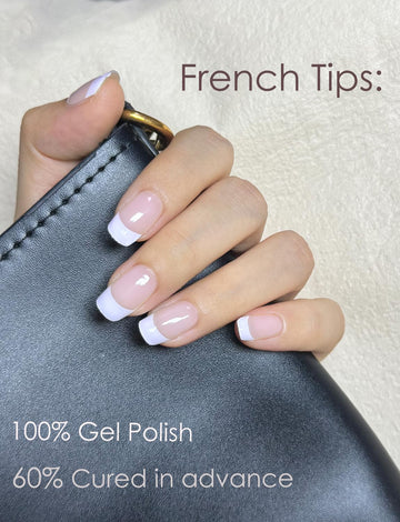Paquete Wahrshei con 20 tiras semicuradas, práctico para manicura rápida.