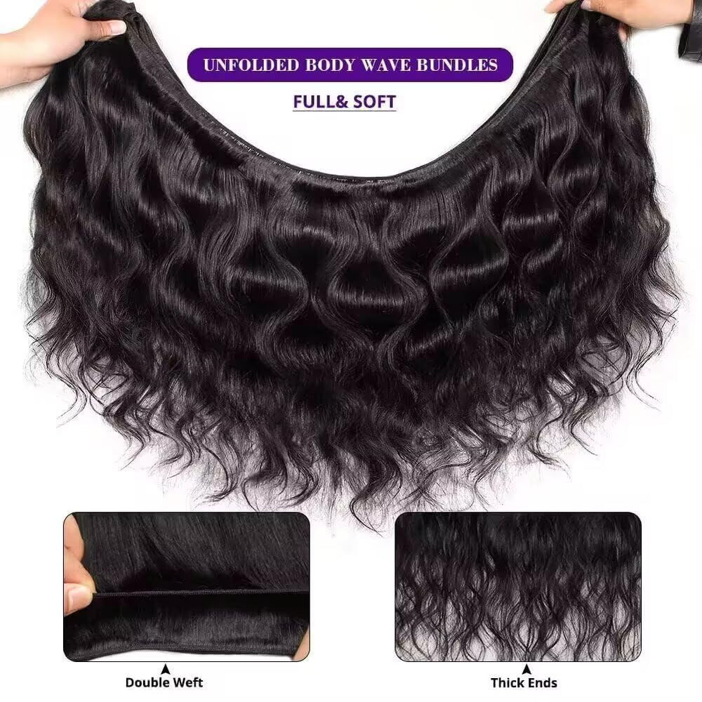 Cabello brasileño natural WAITWO para looks versátiles.