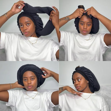 Bonete de WAIW HAIR protege contra el frizz al despertar