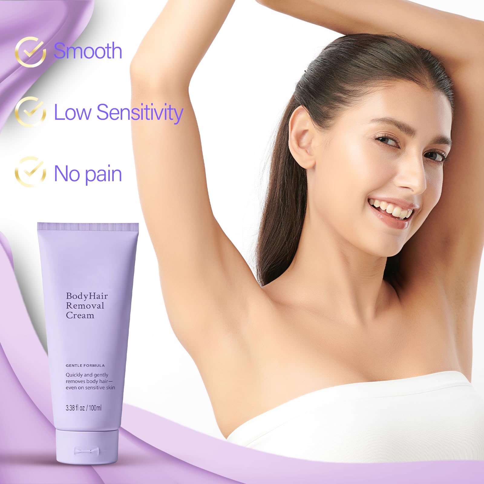WALEJUC crema depilatoria facial labios: precisión suave