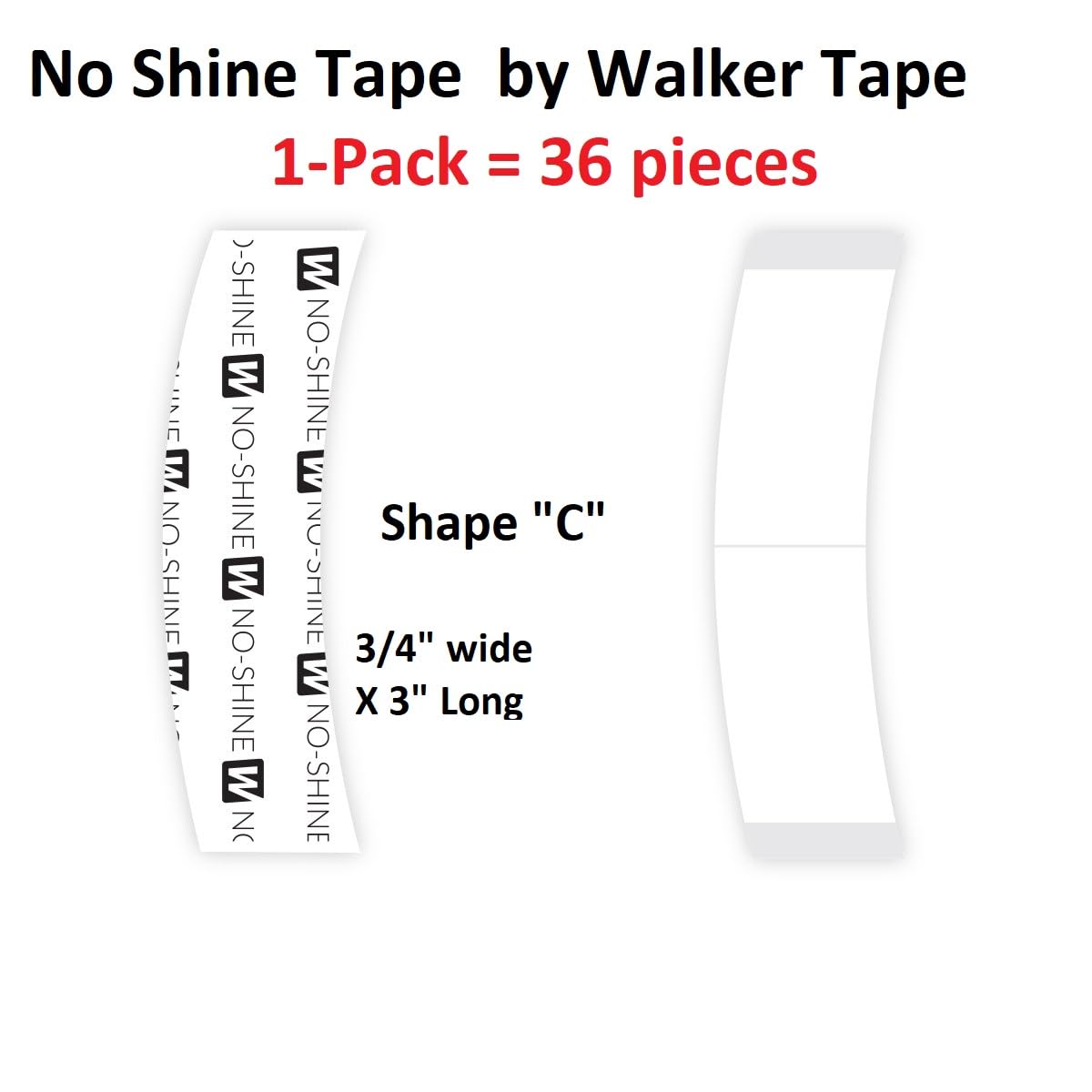 Walker Tape paquete de 36 piezas, cinta adhesiva para fijación duradera.