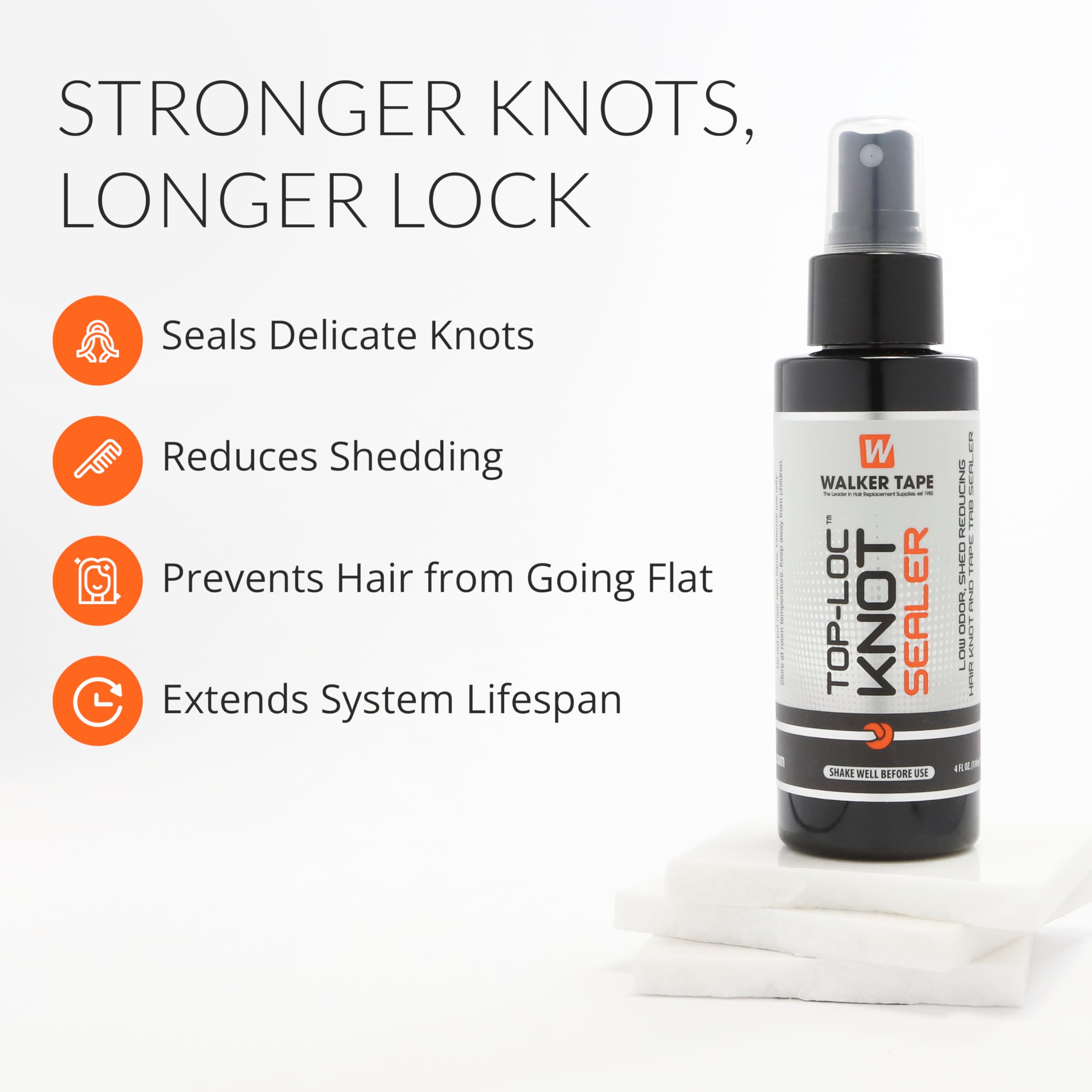 Top-Loc protege nudos delicados en bases de cabello.