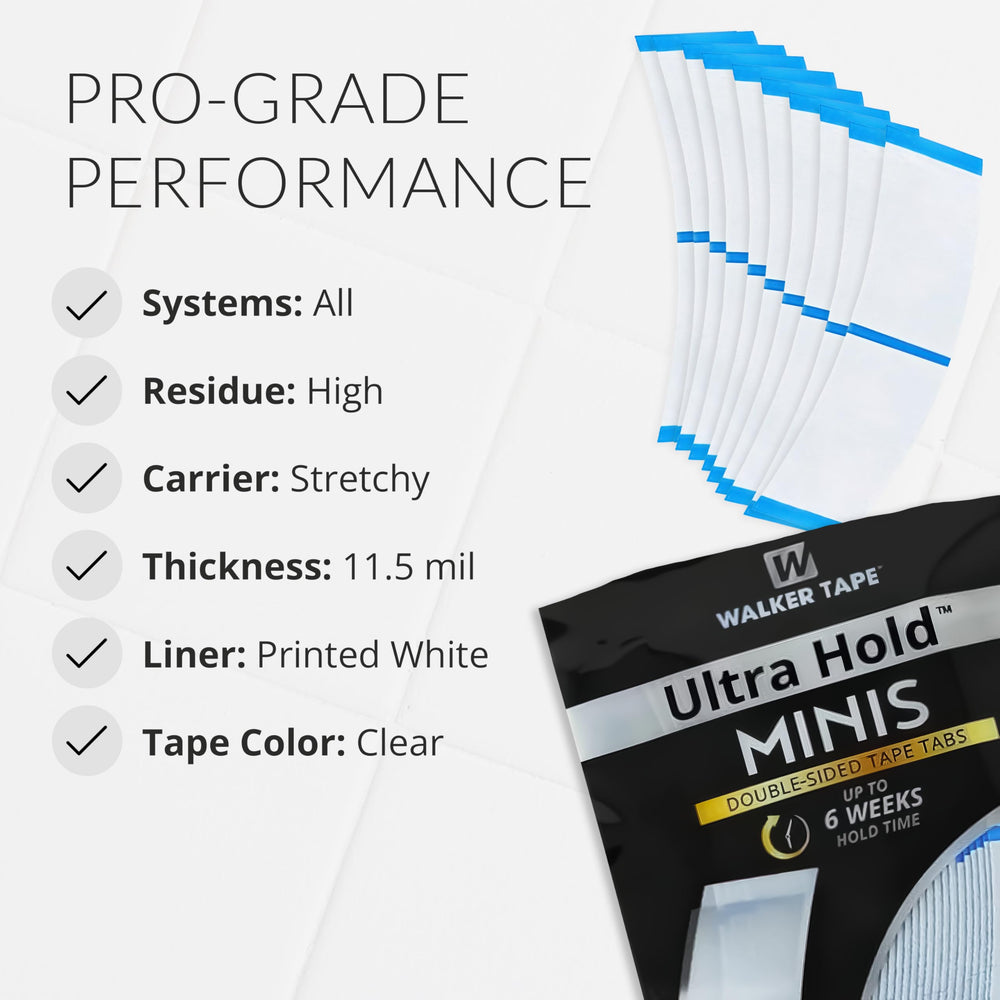 Walker Tape Ultra Hold Mini Tabs uso diario para adherencia fiable