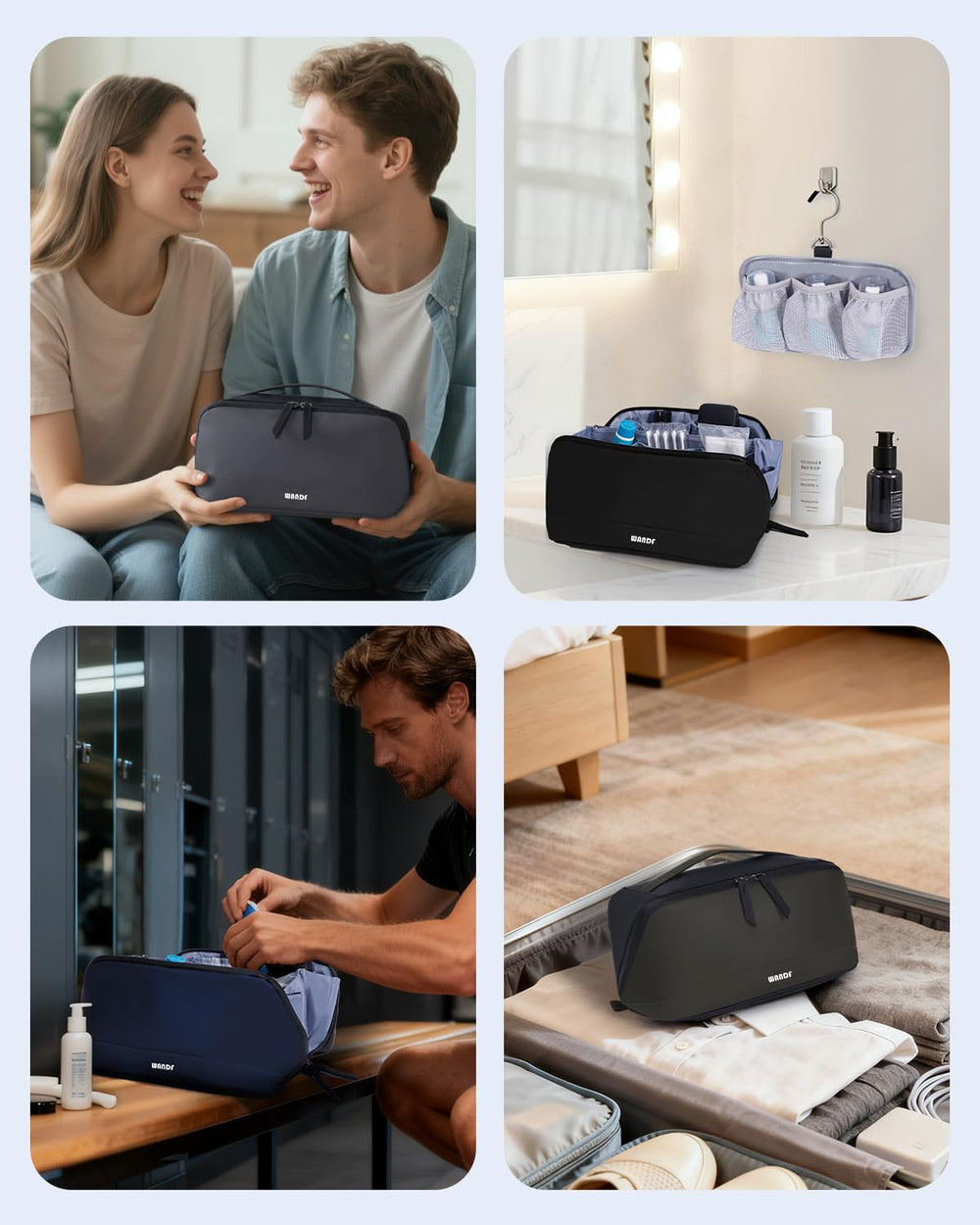 WANDF banda colgante desmontable para colgar en baño o gimnasio.