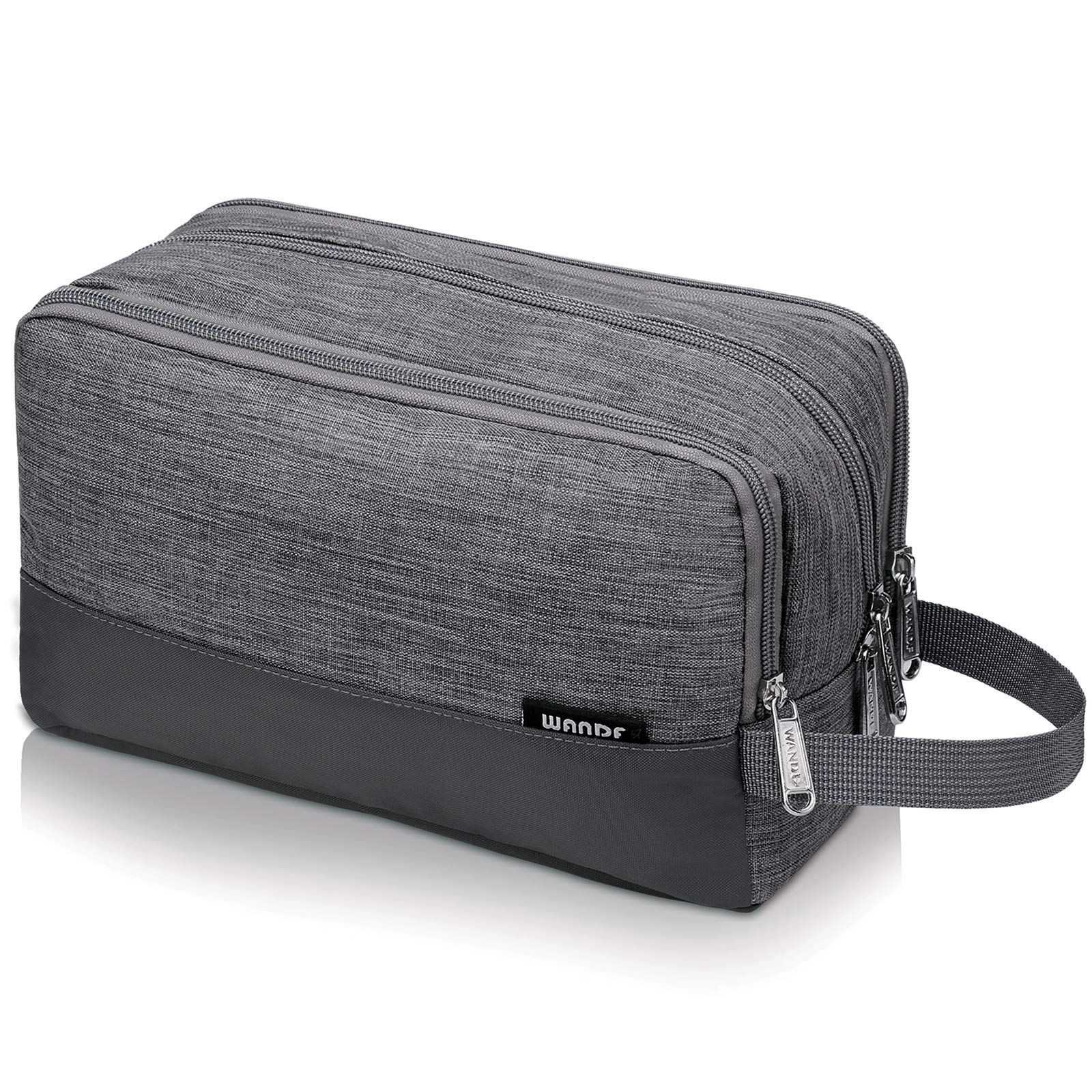 WANDF bolsa higiene para hombre, vista frontal, compacta y ligera para viajar