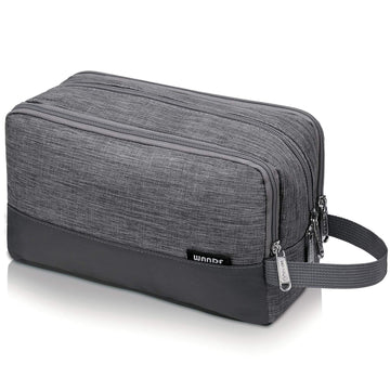 WANDF bolsa higiene para hombre, vista frontal, compacta y ligera para viajar