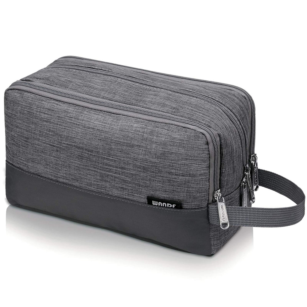 WANDF bolsa higiene para hombre, vista frontal, compacta y ligera para viajar