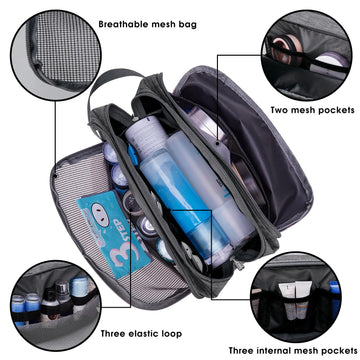 WANDF bolsa resistente al agua para viaje, vista lateral y tela ultraligera
