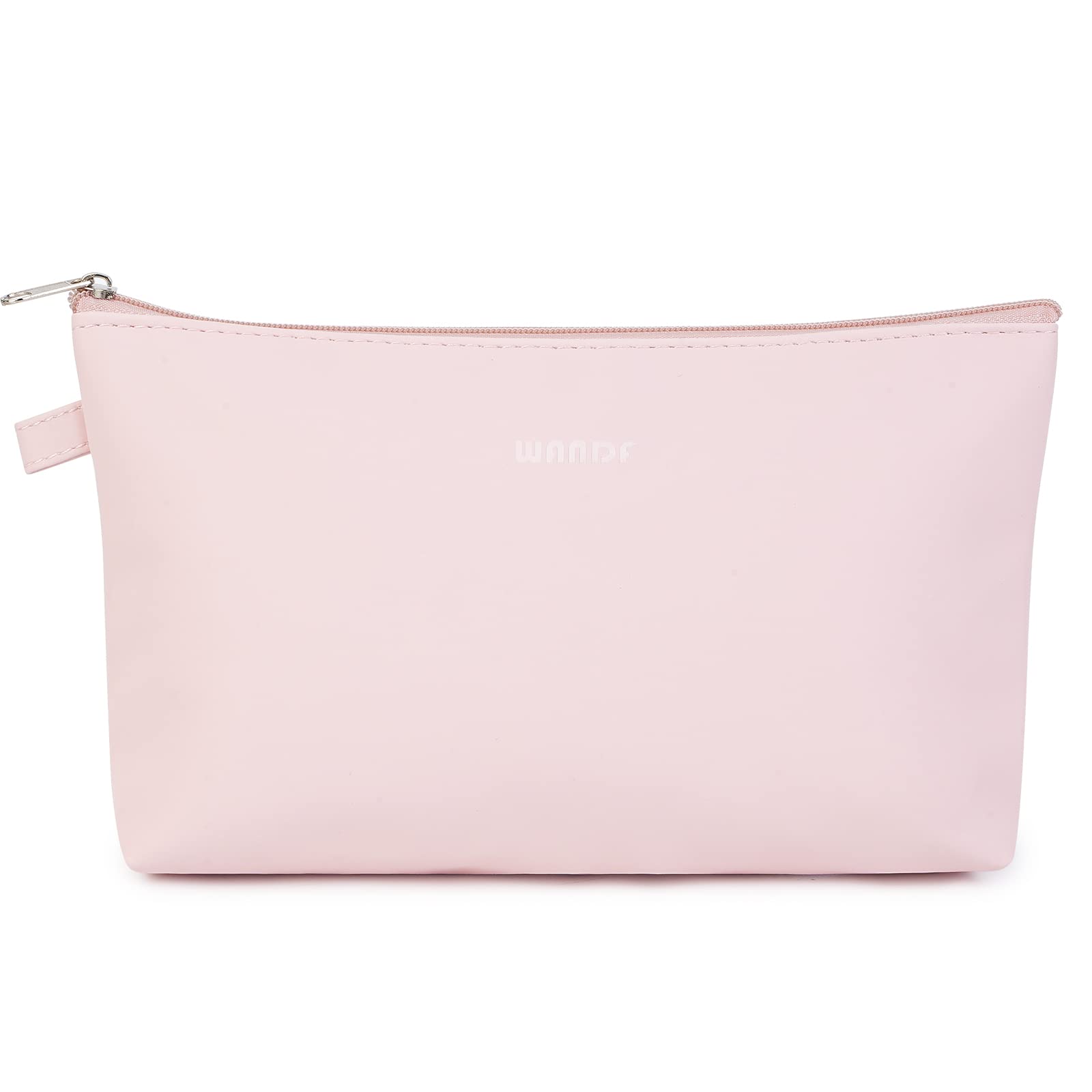 WANDF bolsa cosmética, tejido suave resistente al agua, protege cosméticos en casa o de viaje.