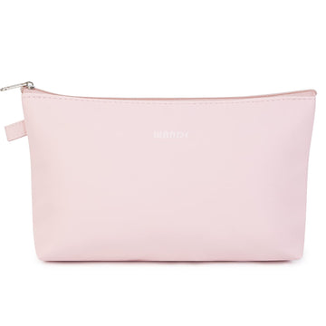 WANDF bolsa cosmética, tejido suave resistente al agua, protege cosméticos en casa o de viaje.
