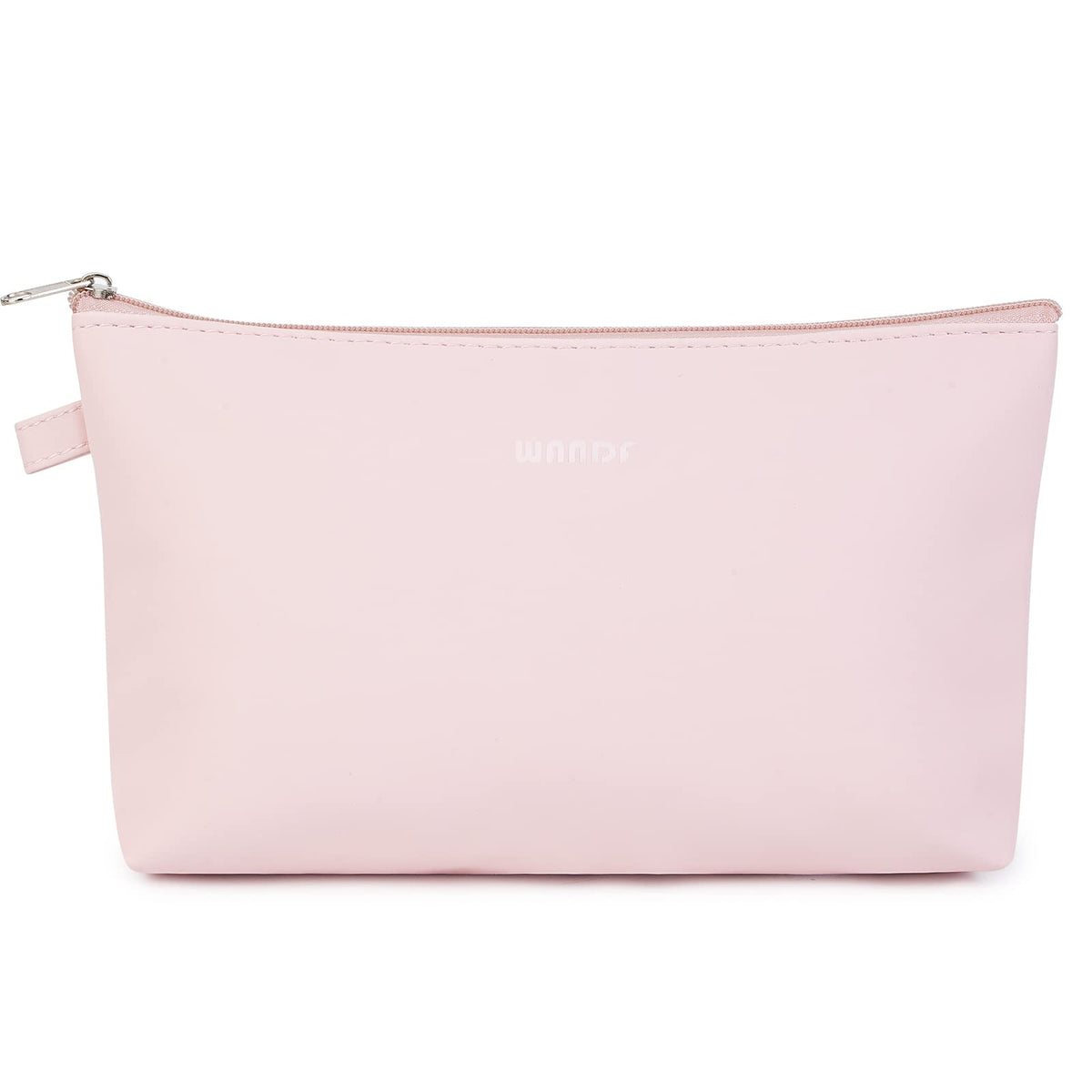 WANDF bolsa cosmética, tejido suave resistente al agua, protege cosméticos en casa o de viaje.