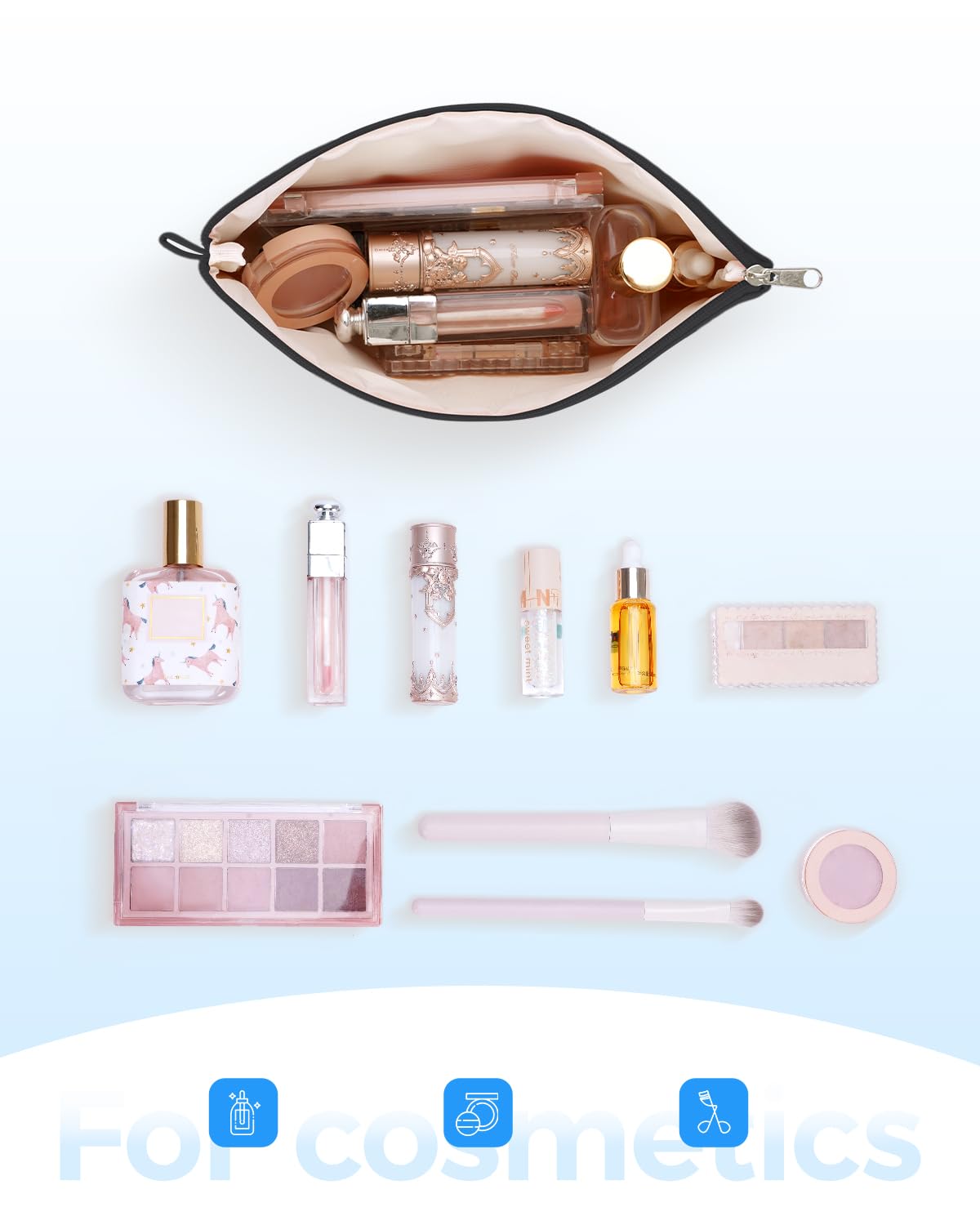 WANDF organizador versátil para cosméticos y accesorios pequeños.